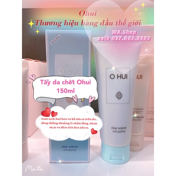 🌲 Hàng chinh hãng 🌲 Tuyp tẩy da chết Ohui 150ml date 2024