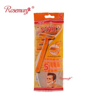 Dao cạo cán vàng bịch STAR 5 cây siêu rẻ