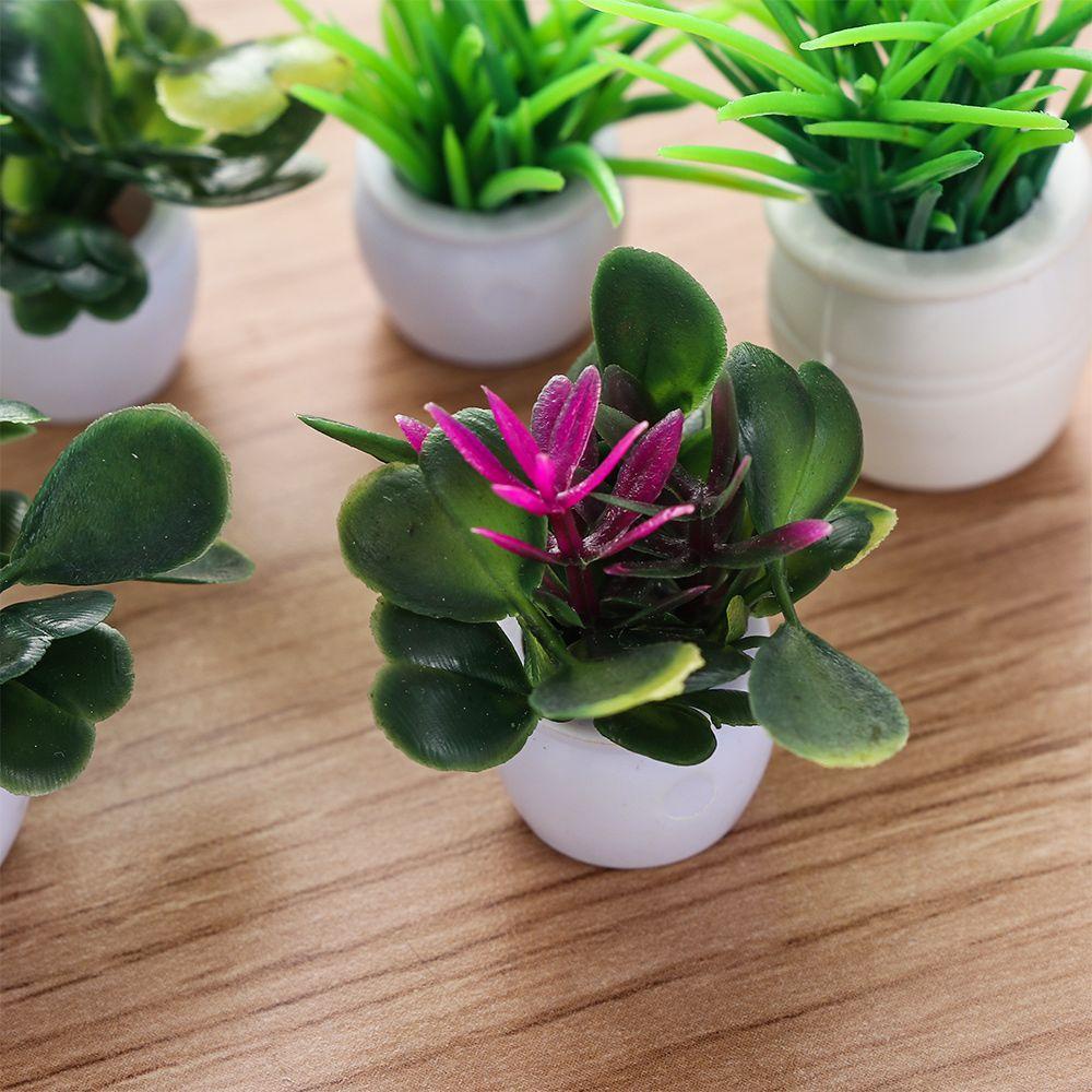 Bộ 5 Chậu Cây Trang Trí Nhà Búp Bê Tỉ Lệ 1: 12