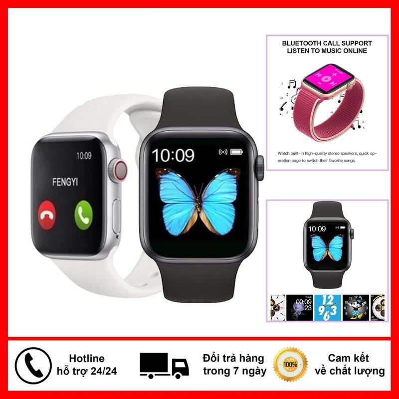 Đồng Hồ Thông Minh smartwatch T500 Seri 5 - Nghe Gọi Trực Tiếp Zalo Facebook - Có tiếng Việt - Chống Nước IP67 -DC4255