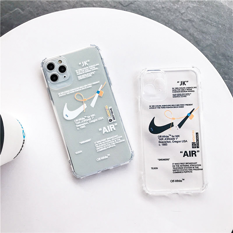 Ốp điện thoại TPU mềm trong suốt họa tiết AJ Nike thời trang cho IPHONE 11 12 PRO MAX 12 MINI 6 6S 7 8 PLUS X XR XS