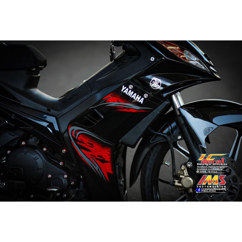 [Siêu Sale] [FreeShip] Tem Decal Rời mẫu Spark đỏ đen cho Exciter 2006-2010 - có thể đổi màu tùy ý