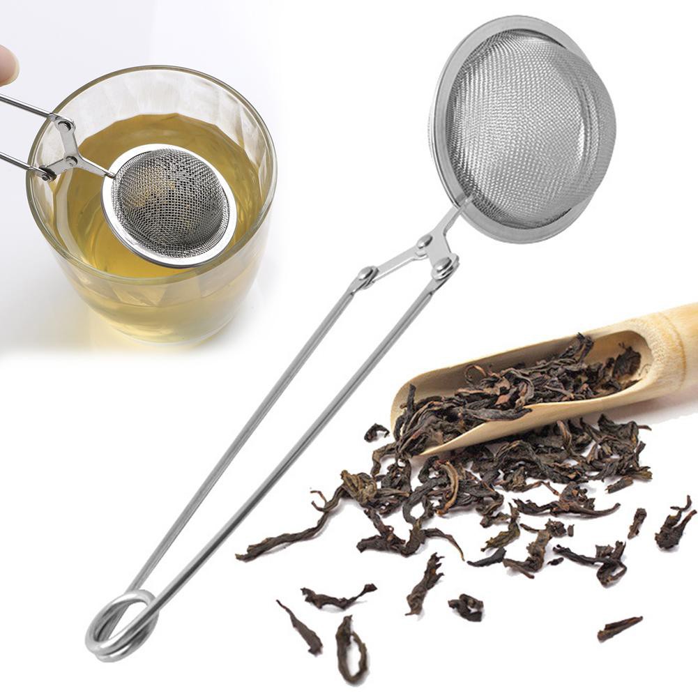 Dụng cụ lọc trà bằng thép không gỉ có thể sử dụng lại được với tay cầm