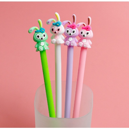 bút thỏ stella D294 hoạt hình dễ thương kute viết gel DF friends