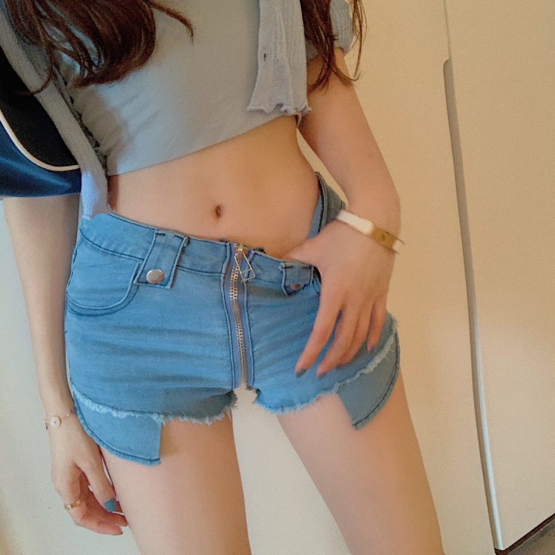 quần ngắn dành cho nữ Jeans Denim Lưng Cao Thời Trang Hàn