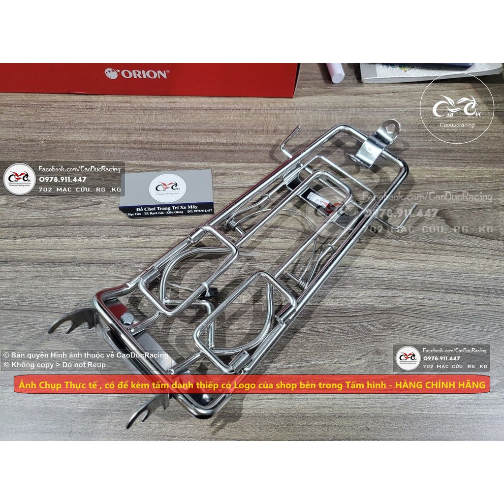 Đồ chơi xe Baga inox 10ly EX150 v2 có móc treo đồ