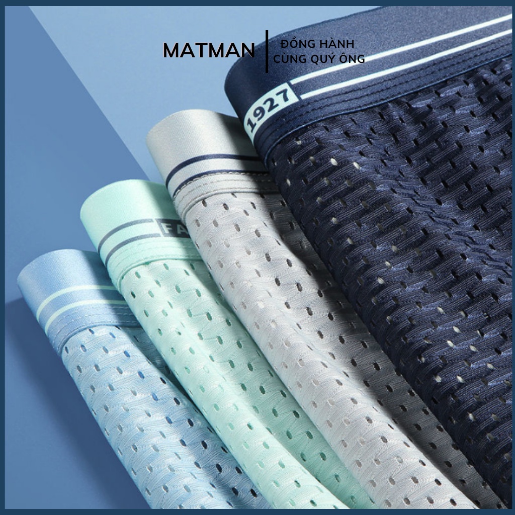 Quần lót lưới nam quần sịp đùi MATMAN thun lạnh co giãn mềm mại