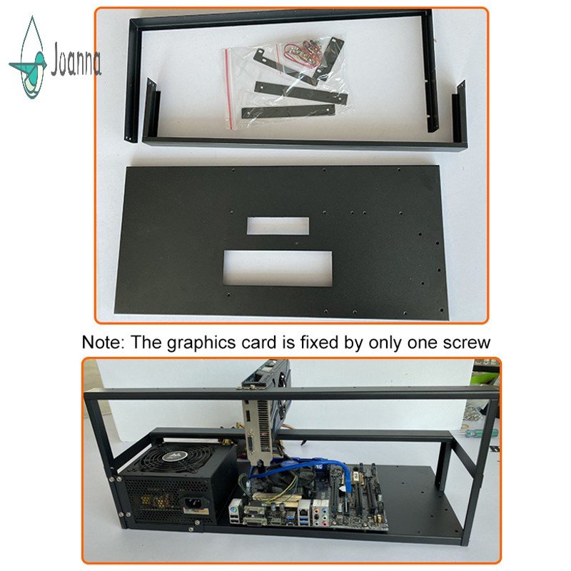 Khung Đựng Bo Mạch Chủ 6-8 Gpu Cho Máy Đào Tiền Ảo