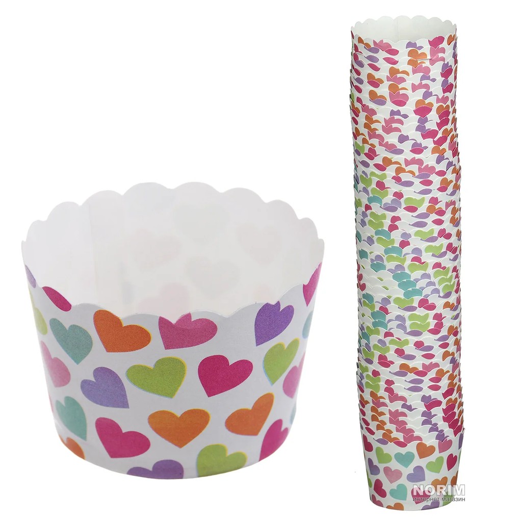 [Mã 77FMCGSALE1 giảm 10% đơn 250K] 50 cái/lốc Chén Giấy Nướng Muffin/Cups Cake không cần khuôn | BigBuy360 - bigbuy360.vn