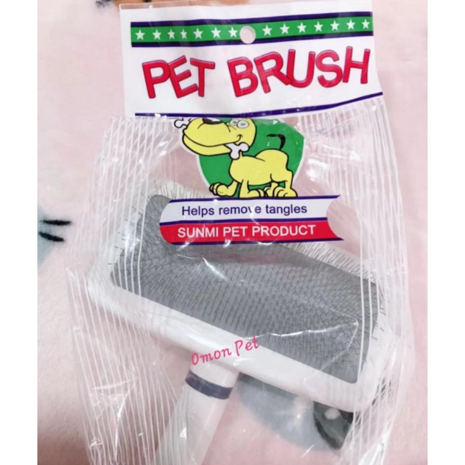 Lược Pet Brush chải rối đánh bông lông cho Chó Mèo chuẩn spa - OmonPet