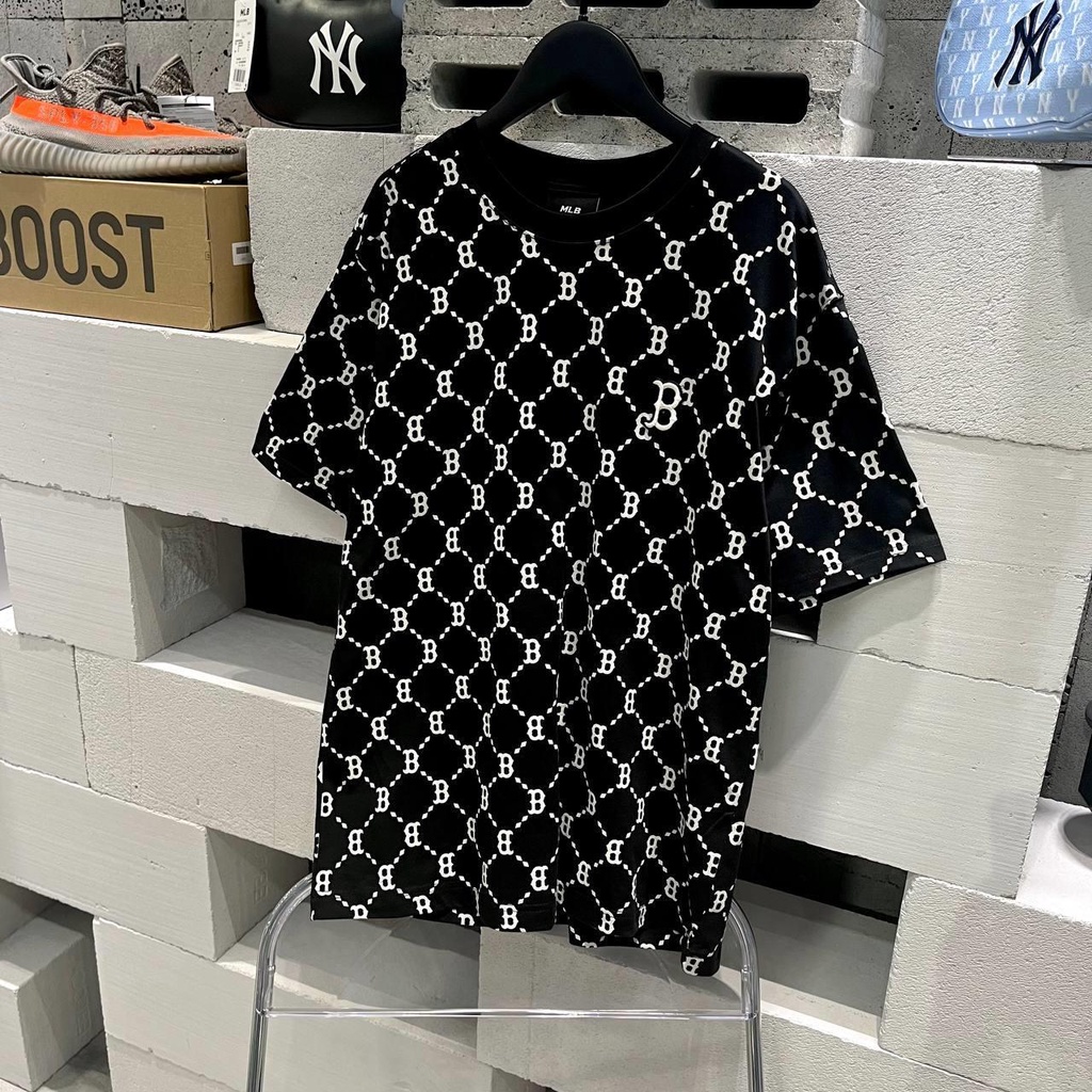 Áo Thun MLB Diamond Monogram Front Print Short - Áo thun MLB nam nữ chính hãng