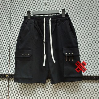 Quần short unisex kaki mix kim băng