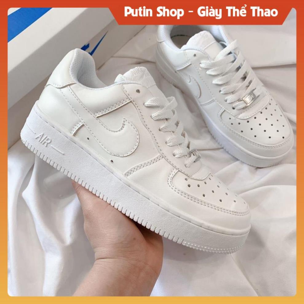 Giày Thể Thao Nam Nữ AF1 For Trắng Đi Học, Giầy AF1 Trắng Full Air one đủ hộp bill box , Putin Shop