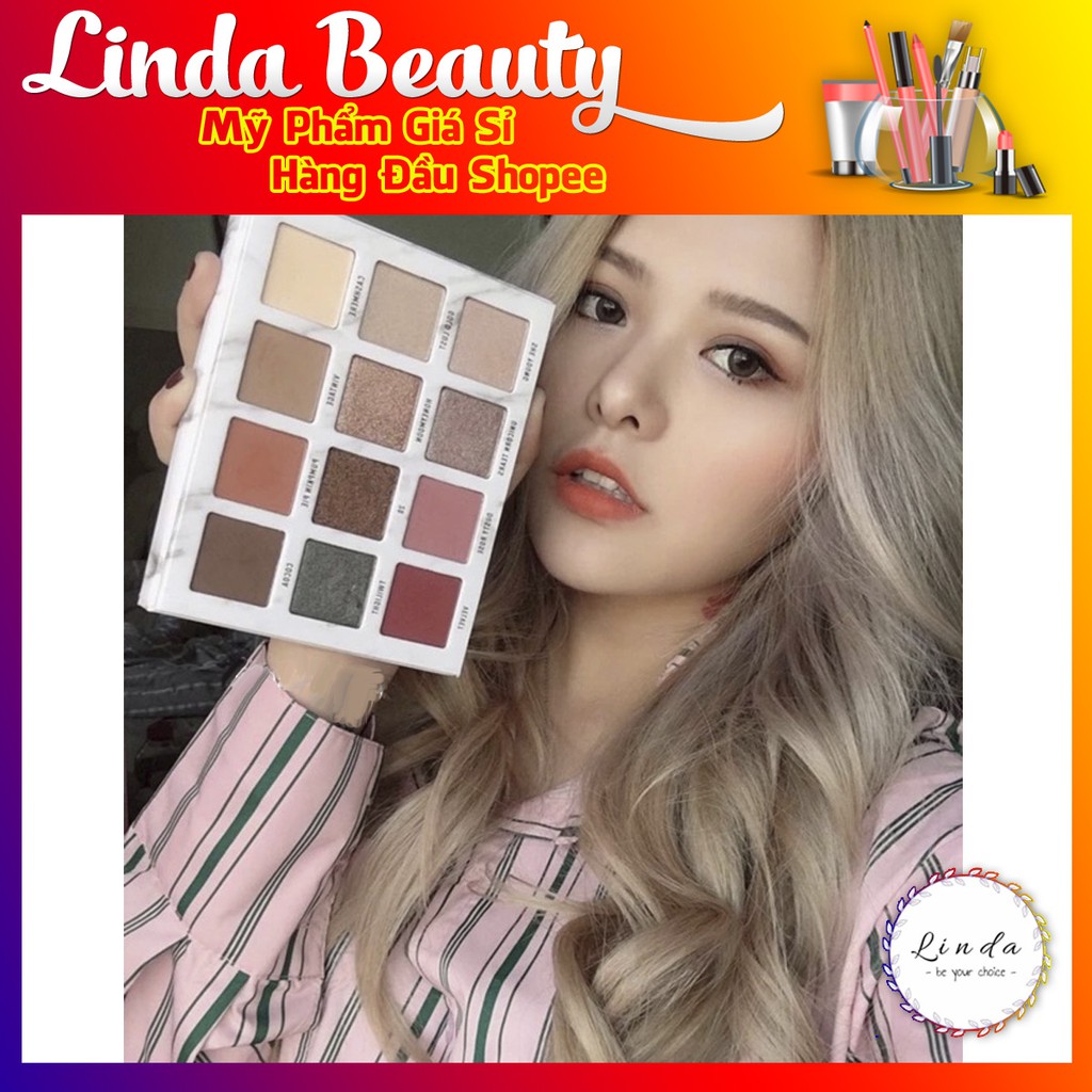 Bảng phấn mắt Lameila 12 màu vỏ trắng phiên bản mới hàng nội địa Trung | BigBuy360 - bigbuy360.vn
