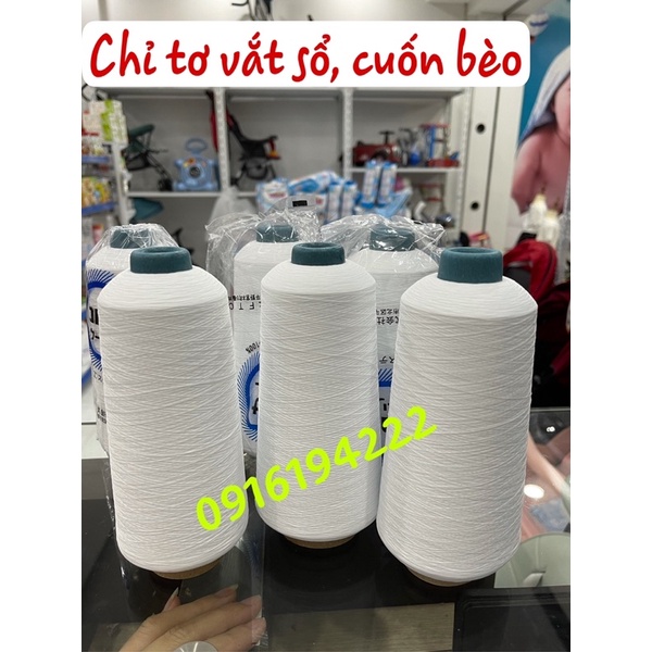 Chỉ tơ vắt sổ, cuốn bèo xuất Nhật sợi 150