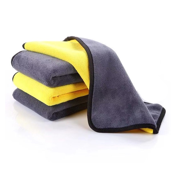 Vải Sợi Nhỏ Cao Cấp 3D, Dày, Mềm, Thấm Hút Nhanh (Màu Vàng-Đỏ) 30x30cm