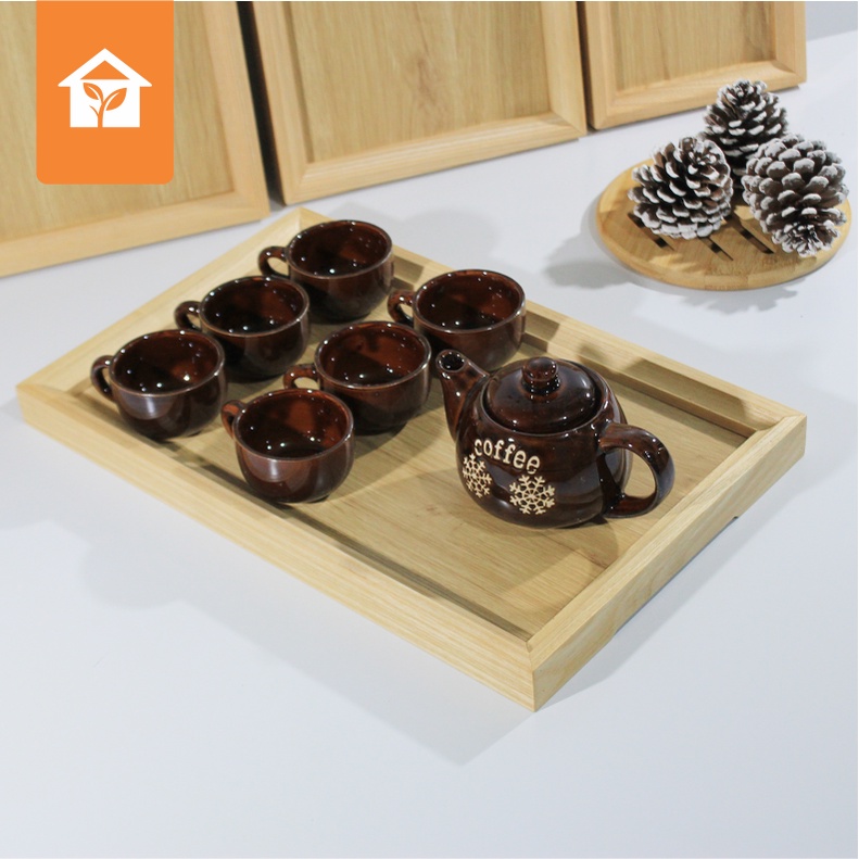 Khay Trà Khay Uống Nước, Khay gỗ decor ( Nhiều size lựa chọn ) Khay Decor dùng để uống nước uống trà phục vụ cho ă