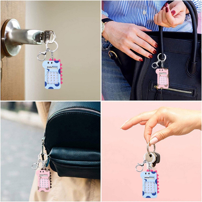Móc Khóa Hình Khủng Long Hoạt Hình Mini Dễ Thương