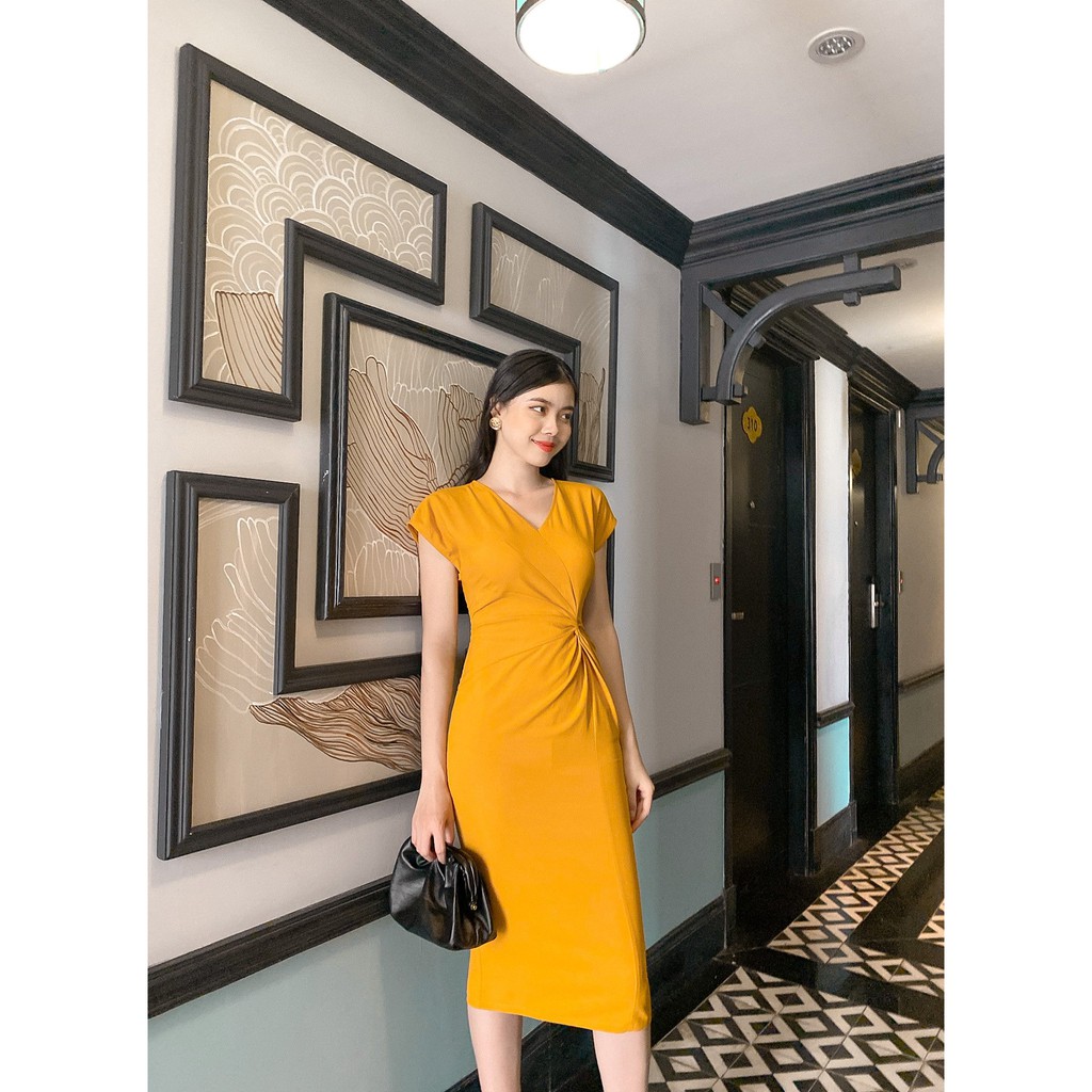 Váy ôm cổ V thắt eo tay hến Zym's House - LT99 | BigBuy360 - bigbuy360.vn