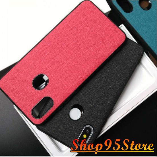 Ốp lưng xiaomi mi 8 / mi 8 pro / mi 8 se mặt lưng vải jean cao cấp