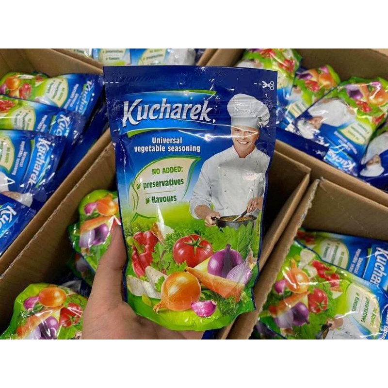Hạt nêm hữu cơ Kucharek 100% rau củ quả Đức date 2023