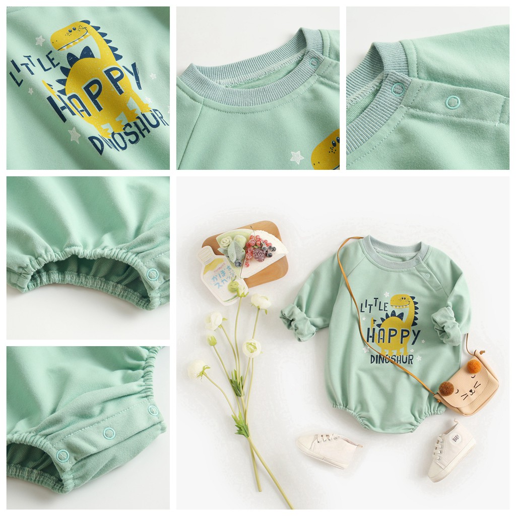 Áo Liền Quần Sanlutoz Họa Tiết Hoạt Hình Thời Trang Cho Trẻ Sơ Sinh