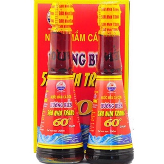 Nước mắm 60 độ đạm Hương biển 584 Nha Trang chai 200ml