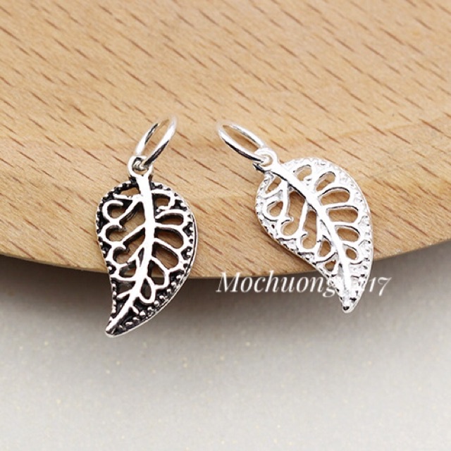 ✅ BÁN SỈ ✅ Charm bạc lá đơn/ lá treo bạc hàng đẹp - Bạc chuẩn loại 1, PH108