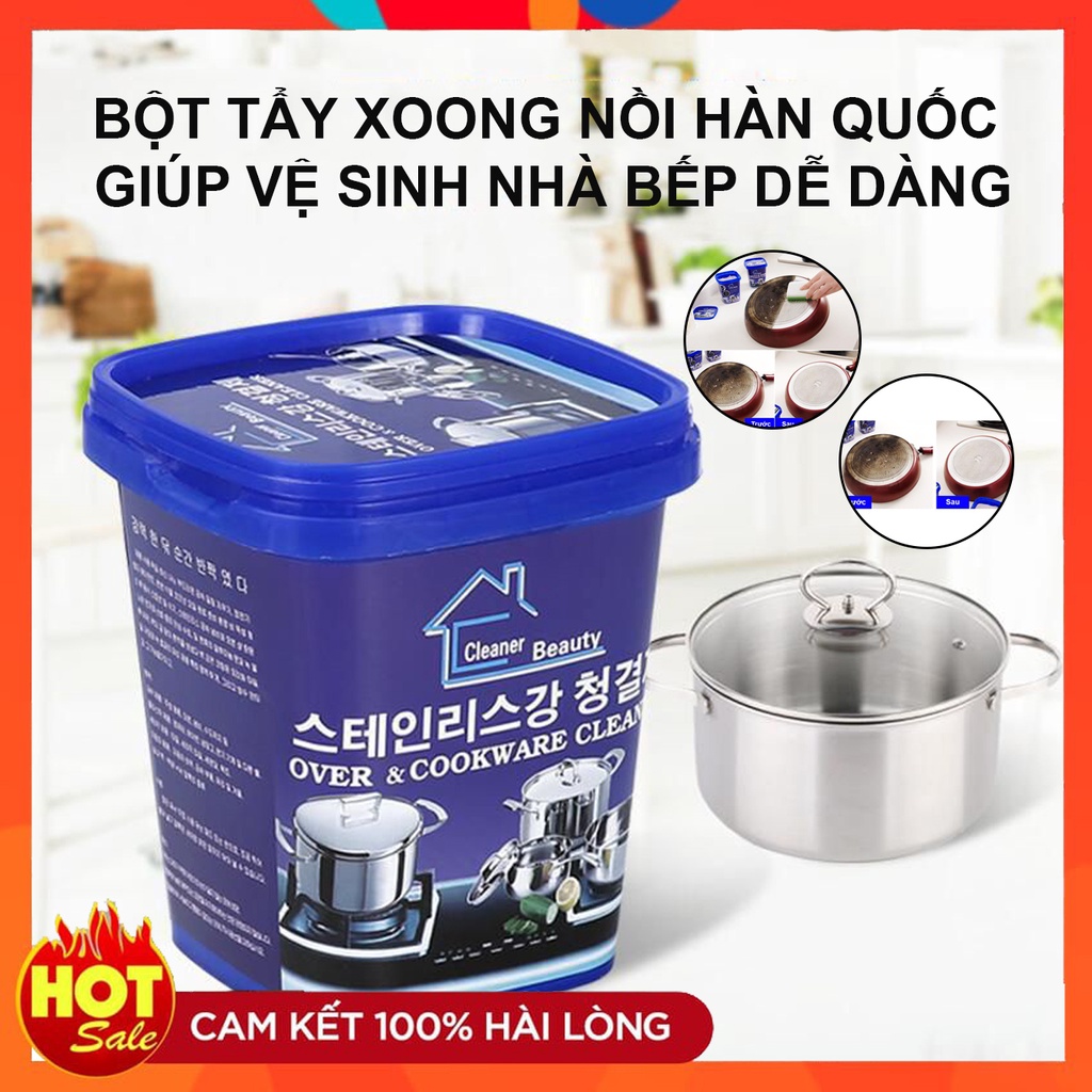 Bột Cọ Xoong Nồi Hàn Quốc, Vệ Sinh Nhà Bếp Đa Năng Sạch Sẽ - Trọng Lượng 500g 1 Hộp