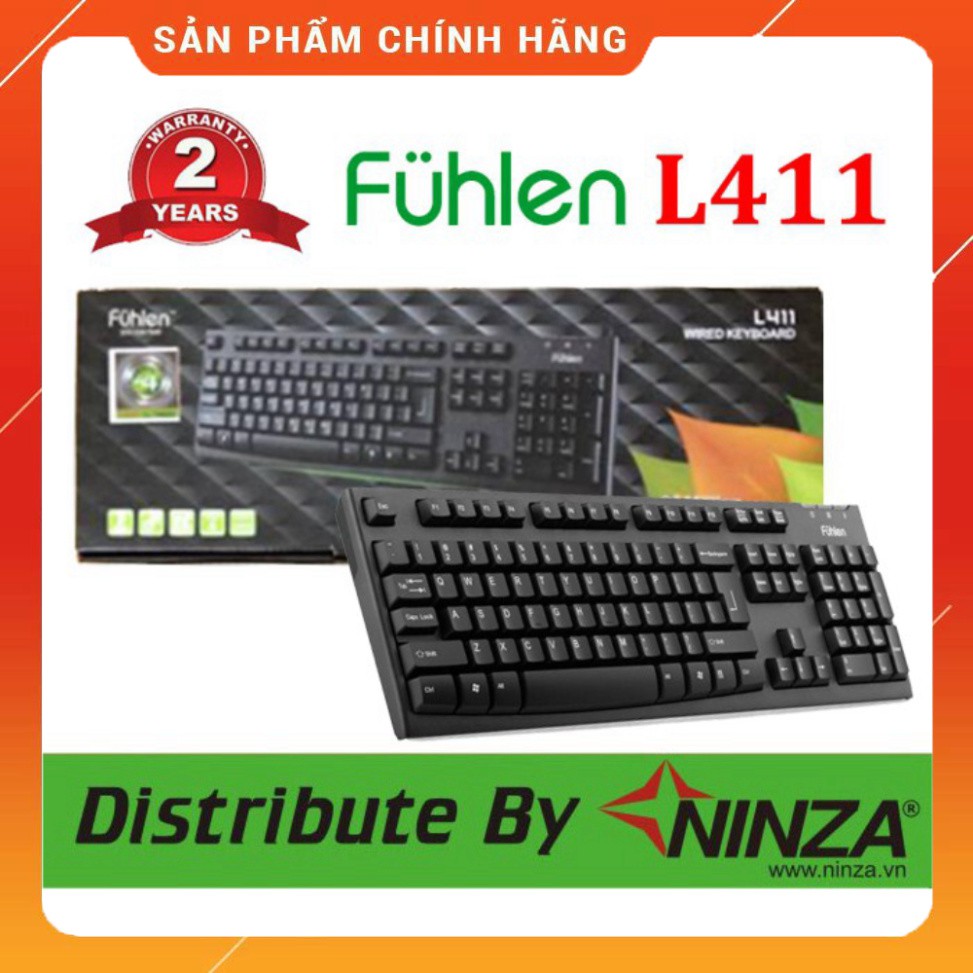 (Hot) Bàn phím Fuhlen L411 bảo hành 2 năm chính hãng Ninza