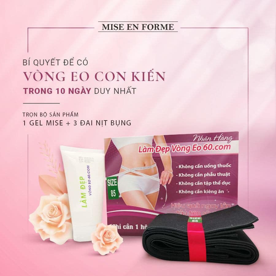 [Tặng Gel Tan Mỡ 500K] Đai Gen Nịt Bụng, Giảm Béo, Giảm Cân Sau Sinh Hiệu Quả Ngay Sau 1 Tuần 5cm, Vòng Eo Hoàn Hảo 60