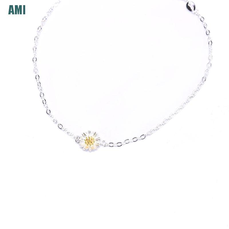 Vòng tay hình hoa cúc đơn giản thời trang cho nữ