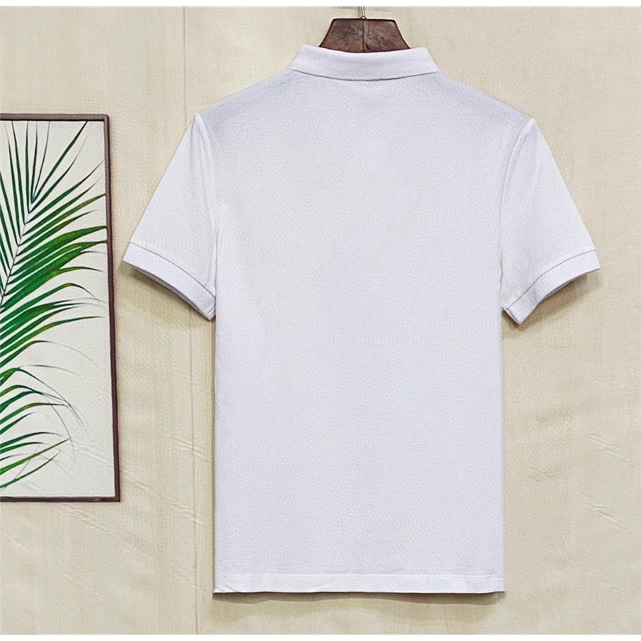 Áo Thun polo Nam Ngắn Tay Thêu Đường Viền Cổ Mới Gucc1 Size S-4XL