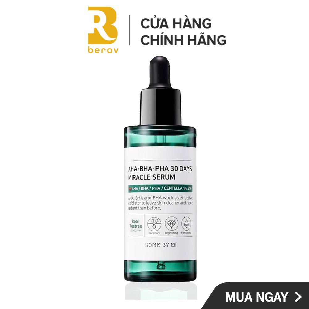 Bộ 3 Giảm Mụn "Thần Kỳ" SOME BY MI AHA-BHA-PHA 30 Days Miracle (TONER+SERUM+CREAM) | BigBuy360 - bigbuy360.vn