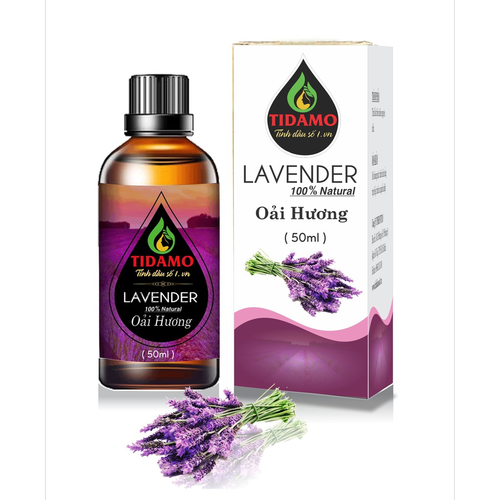 Tinh Dầu Lavender nhập khẩu 50ml, Tinh Dầu Oải Hương Cao cấp giúp thư giản, bảo vệ sức khỏe, khử trùng