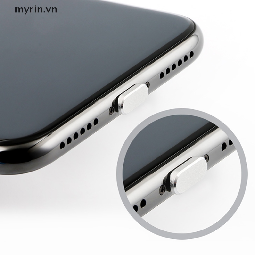 Nút Bịt Cổng Sạc Chống Bụi Bằng Kim Loại Cho iPhone