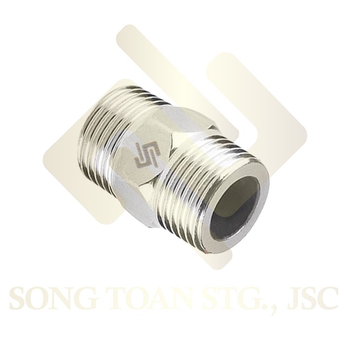 [INOX BÓNG GIÁ RẺ] kép inox, nối ren inox bóng, Hai đầu ren ngoài inox 21 27 (Inox pipe fitting reducing-hexagon nipple)