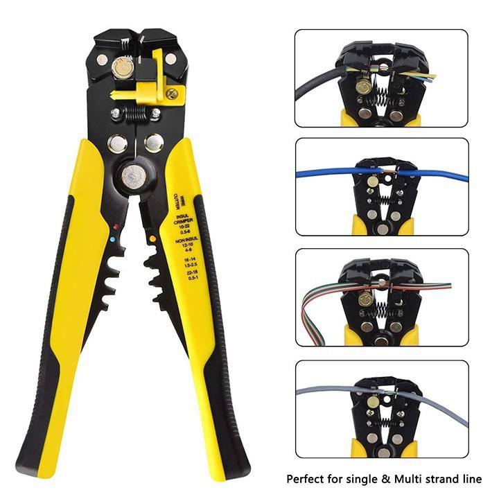 Kìm Kiềm Bấm Cos, Tuốt Dây Điện Đa Nămg