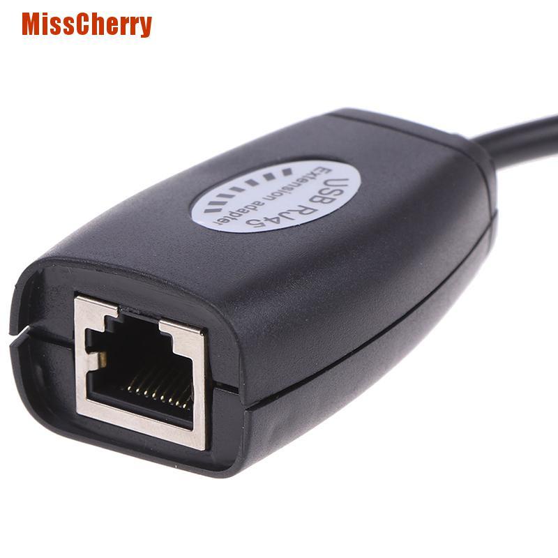 [MissCherry] Usb Utp Extender Adapter Over Single Rj45 Ethernet Cat5E 6 Cable Up To 150Ft