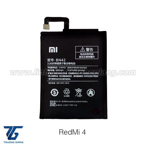 Pin Thay Thế Cho Điện Thoại Xiaomi Redmi 4 (BN42)