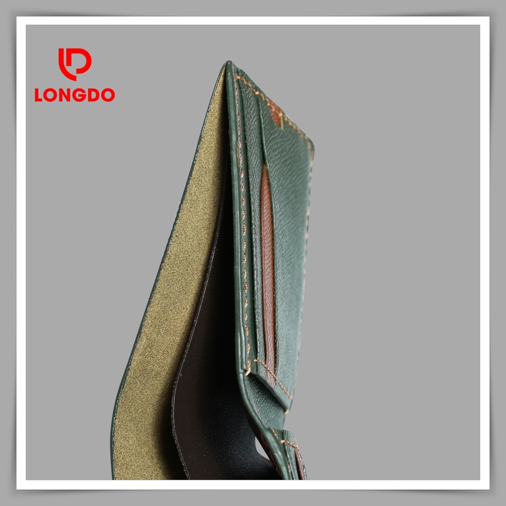 Ví da nam giá rẻ - Cam kết da bò thật 100% - Hàng chính hãng thương hiệu Longdo Leather - B05