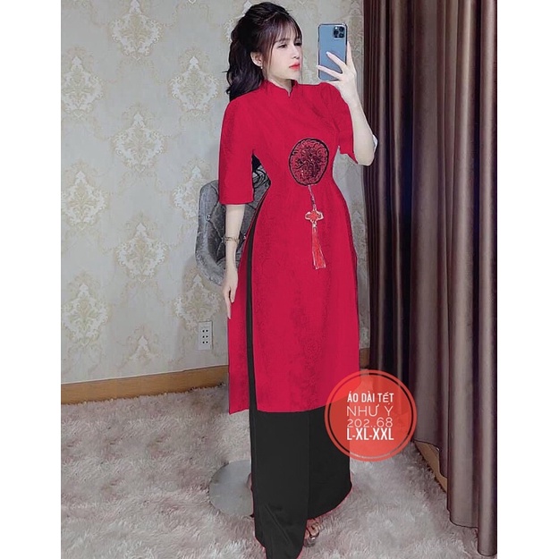 Set bigsize áo dài tết cách tân 55-85kg HÌNH CUỐI MẪU BIGSIZE