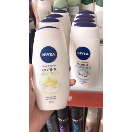 Sữa Tắm Nivea cấp ẩm, làm sáng, mịn da, chiết xuất thiên nhiên, nội địa Châu Âu, GGEU