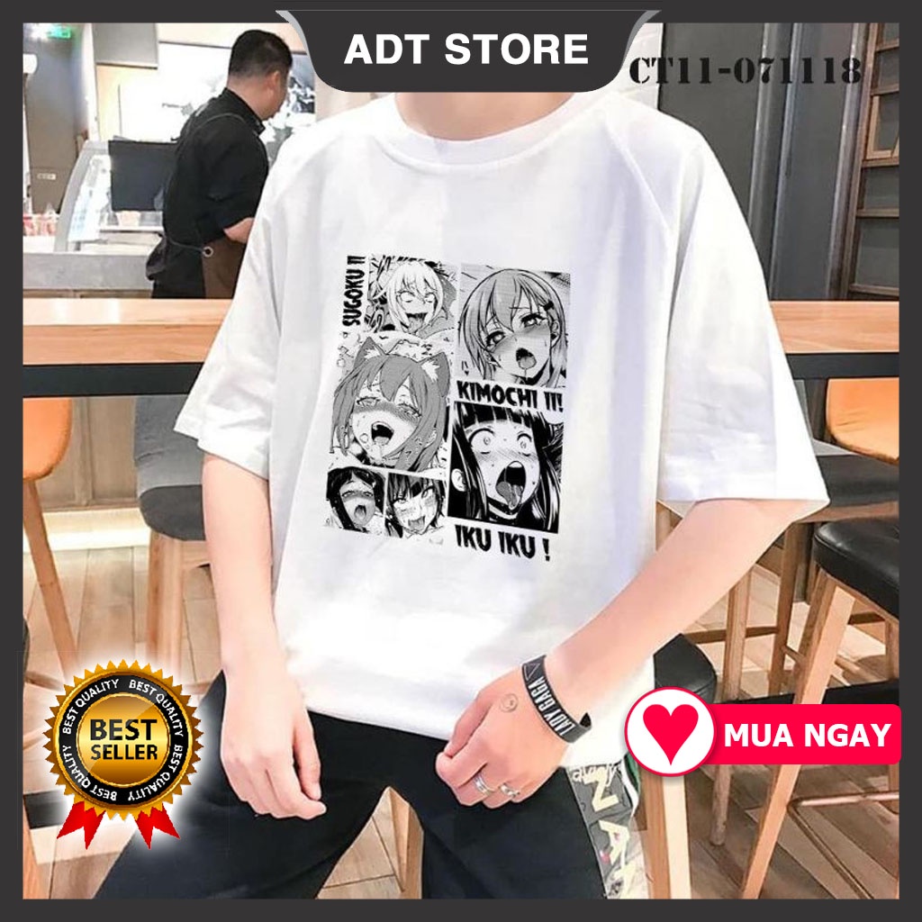 Mẫu áo in hình Hentai Ahegao Kimochi Cute Girl Anime cực ngầu độc đẹp