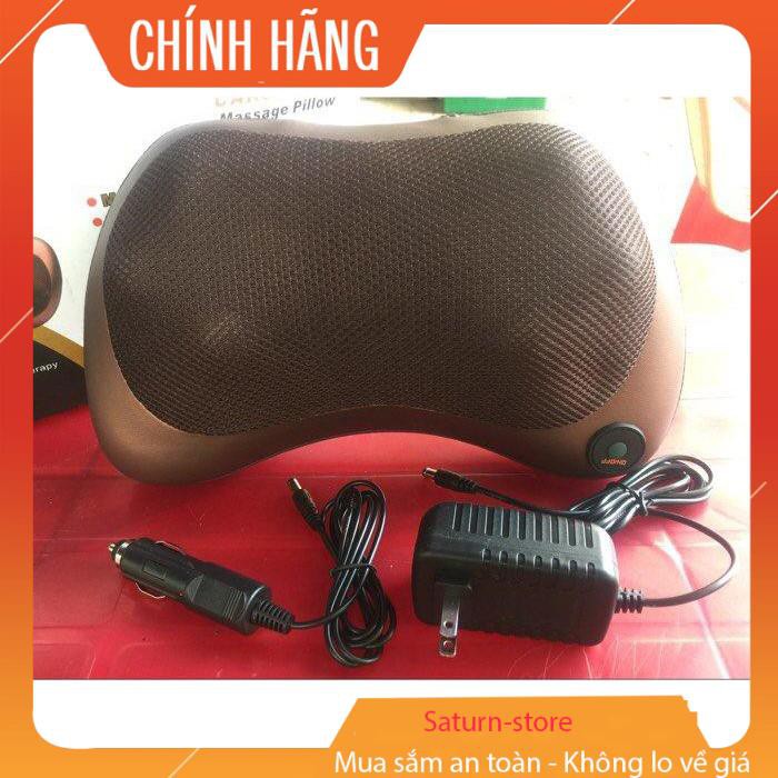 Gối Massage Hồng Ngoại Magic Home 8 Bi dành cho MỌI LỨA TUỔI - AN TOÀN , HIỆU QUẢ - Giảm đau, thư giãn tại nhà