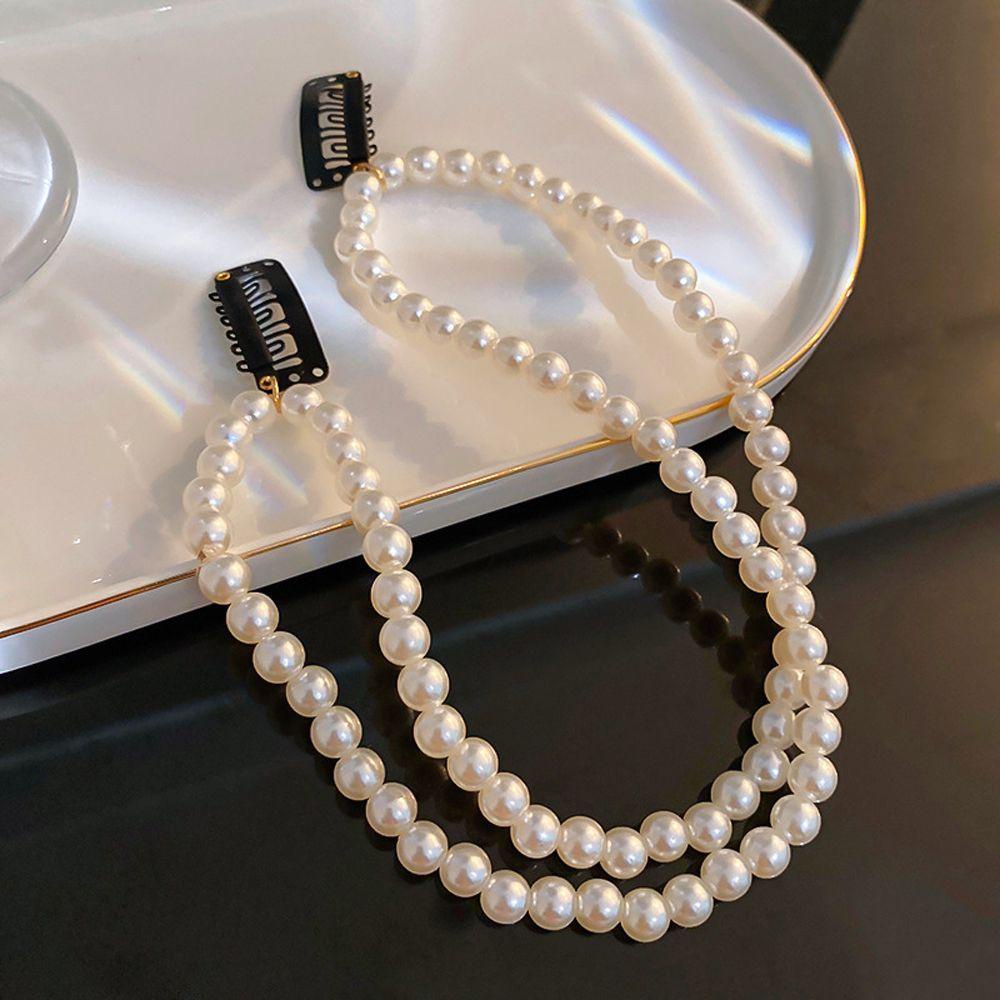 Kẹp Tóc Đuôi Ngựa Bằng Hợp Kim Đính Hạt Thanh Lịch Dành Cho Bạn Gái