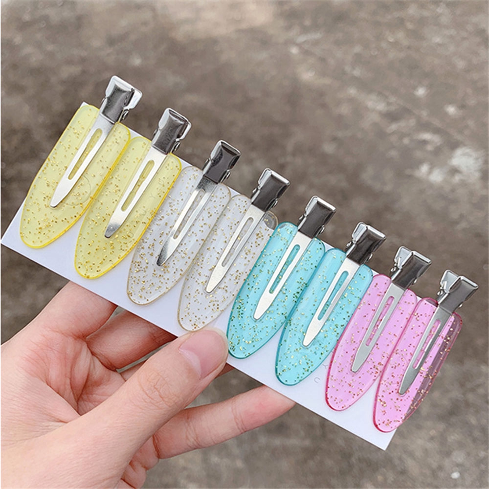 Kẹp tóc không đường may màu kẹo ngọt ngào cho nữ