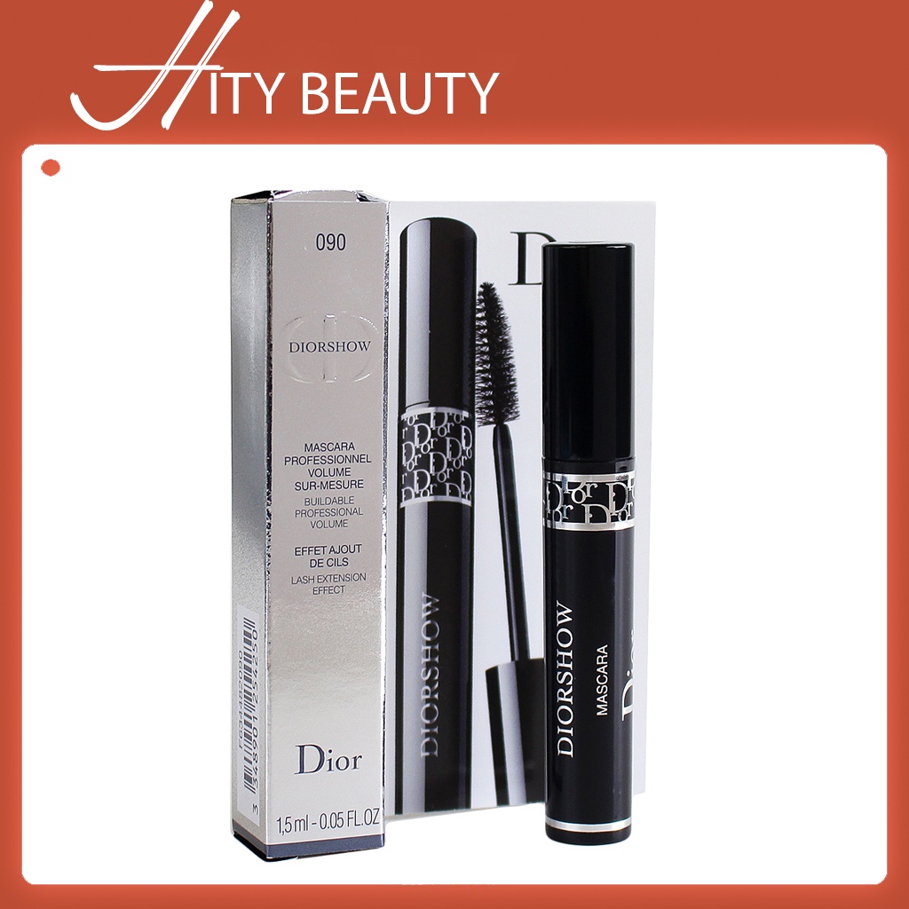 [Mini 1.5ml] Mascara Dior Diorshow Buildable Professional Volume Mascara 090 - Hity Beauty