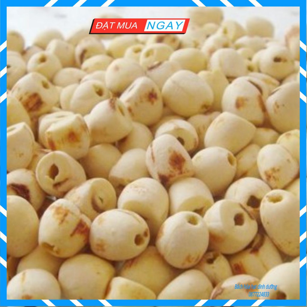 Hạt sen khô HÚT CHÂN KHÔNG ( Sen Bắc mềm thơm bở gói 100gr)