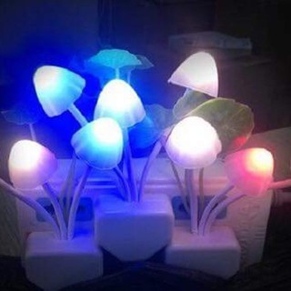 Đèn ngủ cảm ứng 3 cây nấm